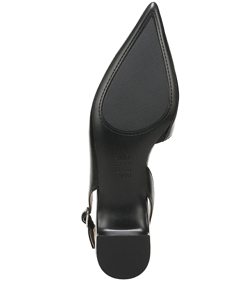 Naturalizer Rhett Metallic Leather Pointed Toe Slingback Pumps