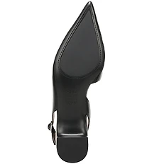 Naturalizer Rhett Metallic Leather Pointed Toe Slingback Pumps