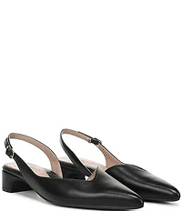 Naturalizer Rhett Metallic Leather Pointed Toe Slingback Pumps