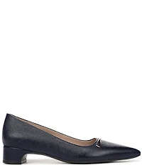 Naturalizer Rumi Embossed Leather Twist Bar Pointed Toe Pumps