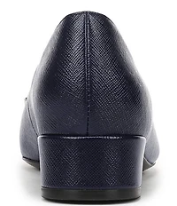 Naturalizer Rumi Embossed Leather Twist Bar Pointed Toe Pumps