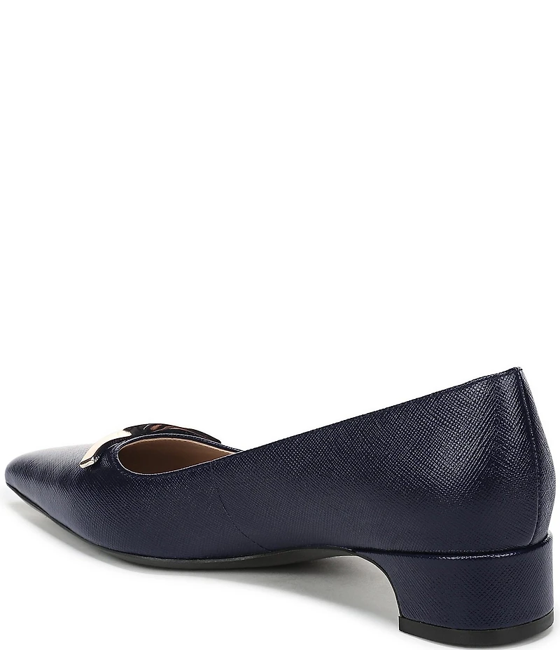 Naturalizer Rumi Embossed Leather Twist Bar Pointed Toe Pumps