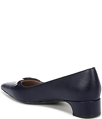 Naturalizer Rumi Embossed Leather Twist Bar Pointed Toe Pumps