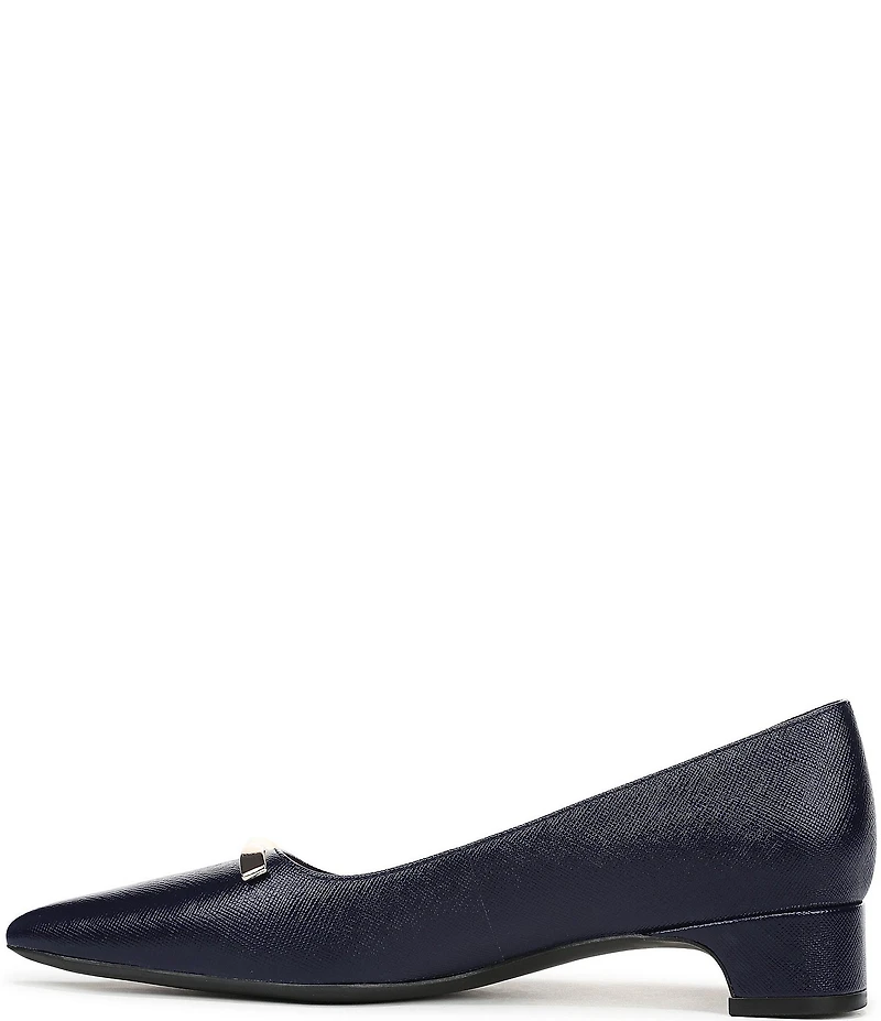 Naturalizer Rumi Embossed Leather Twist Bar Pointed Toe Pumps