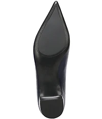 Naturalizer Rumi Embossed Leather Twist Bar Pointed Toe Pumps