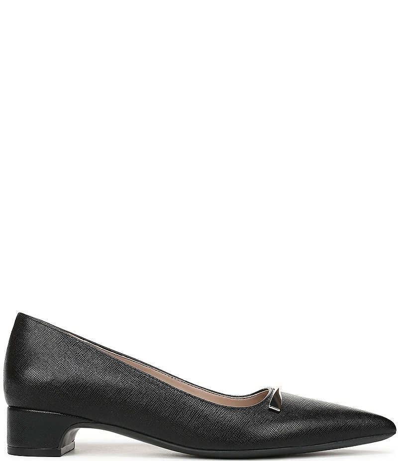 Naturalizer Rumi Embossed Leather Twist Bar Pointed Toe Pumps