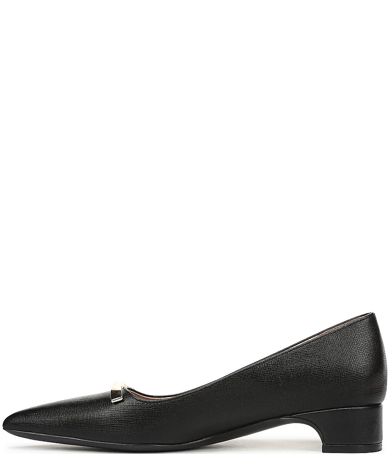 Naturalizer Rumi Embossed Leather Twist Bar Pointed Toe Pumps
