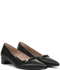 Naturalizer Rumi Embossed Leather Twist Bar Pointed Toe Pumps