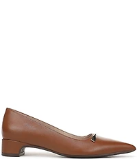 Naturalizer Rumi Leather Twist Bar Pointed Toe Pumps