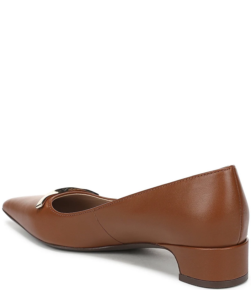 Naturalizer Rumi Leather Twist Bar Pointed Toe Pumps