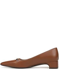 Naturalizer Rumi Leather Twist Bar Pointed Toe Pumps