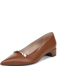 Naturalizer Rumi Leather Twist Bar Pointed Toe Pumps