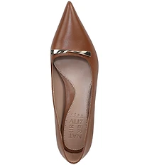 Naturalizer Rumi Leather Twist Bar Pointed Toe Pumps