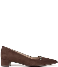 Naturalizer Rumi Suede Twist Bar Pointed Toe Pumps