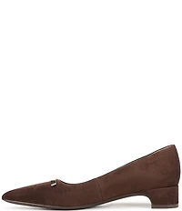 Naturalizer Rumi Suede Twist Bar Pointed Toe Pumps