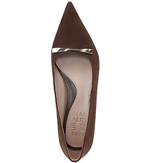 Naturalizer Rumi Suede Twist Bar Pointed Toe Pumps