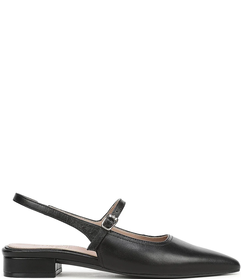 Naturalizer Sadie Leather Slingback Mary Jane Pointed Toe Flat Mules