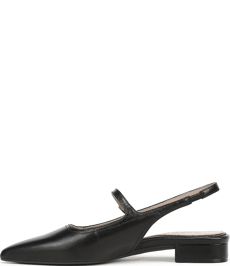 Naturalizer Sadie Leather Slingback Mary Jane Pointed Toe Flat Mules