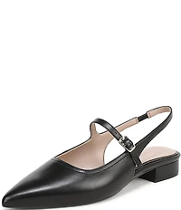 Naturalizer Sadie Leather Slingback Mary Jane Pointed Toe Flat Mules