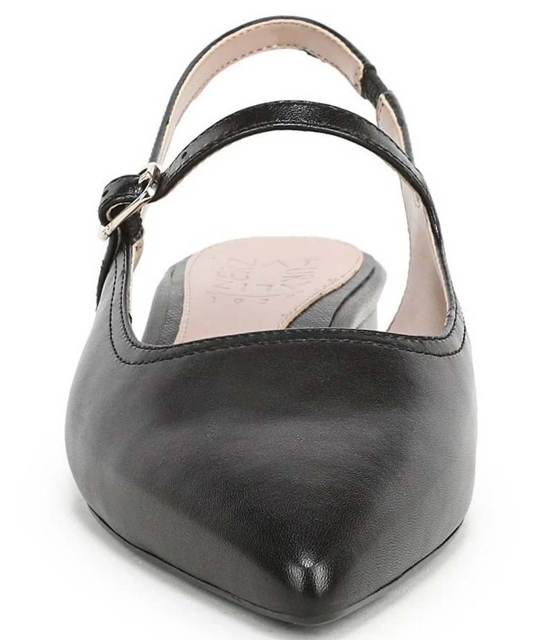 Naturalizer Sadie Leather Slingback Mary Jane Pointed Toe Flat Mules