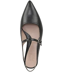Naturalizer Sadie Leather Slingback Mary Jane Pointed Toe Flat Mules