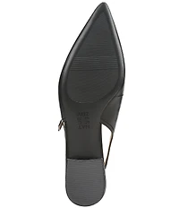 Naturalizer Sadie Leather Slingback Mary Jane Pointed Toe Flat Mules