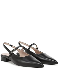 Naturalizer Sadie Leather Slingback Mary Jane Pointed Toe Flat Mules
