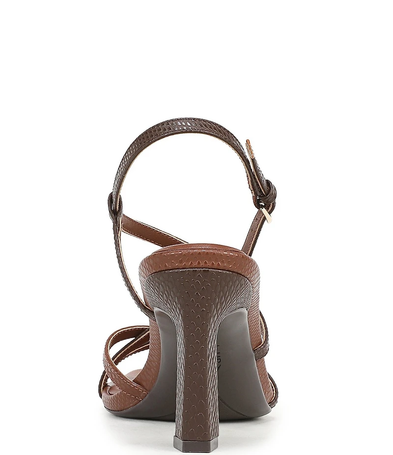 Naturalizer Sanza Embossed Snake Strappy Dress Sandals