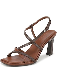 Naturalizer Sanza Embossed Snake Strappy Dress Sandals