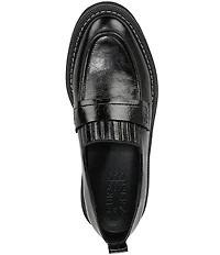 Naturalizer Shawna Crinkle Shiny Leather Penny Loafers
