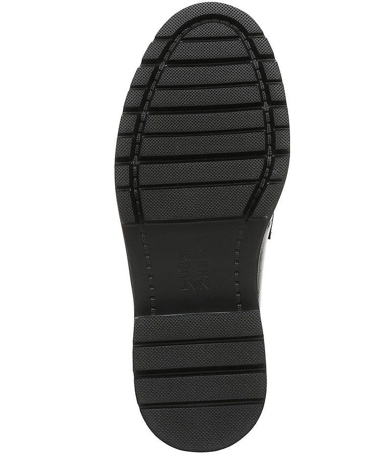 Naturalizer Shawna Crinkle Shiny Leather Penny Loafers