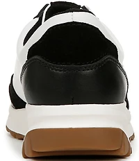 Naturalizer Shay Leather and Suede Lace Up Sneakers