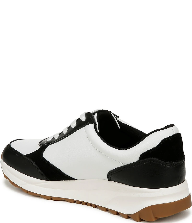 Naturalizer Shay Leather and Suede Lace Up Sneakers