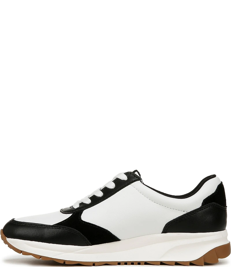 Naturalizer Shay Leather and Suede Lace Up Sneakers
