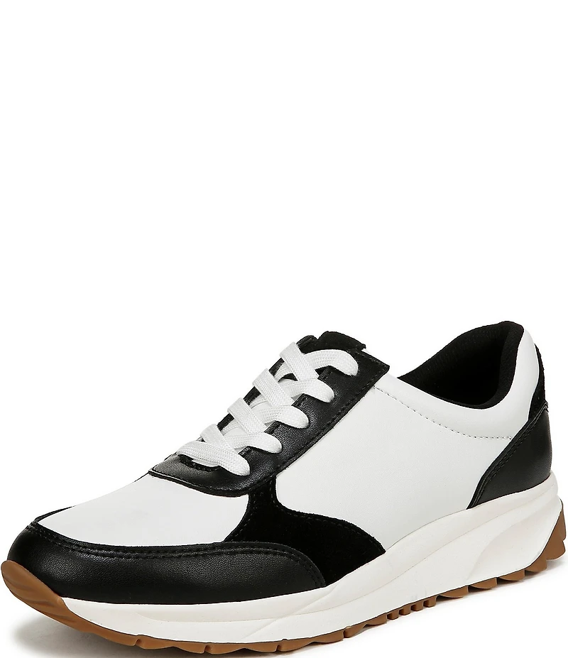Naturalizer Shay Leather and Suede Lace Up Sneakers