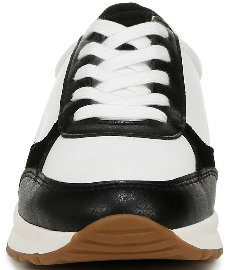 Naturalizer Shay Leather and Suede Lace Up Sneakers