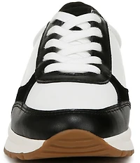 Naturalizer Shay Leather and Suede Lace Up Sneakers
