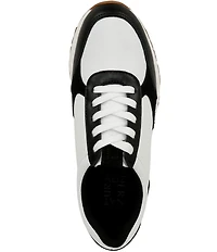 Naturalizer Shay Leather and Suede Lace Up Sneakers