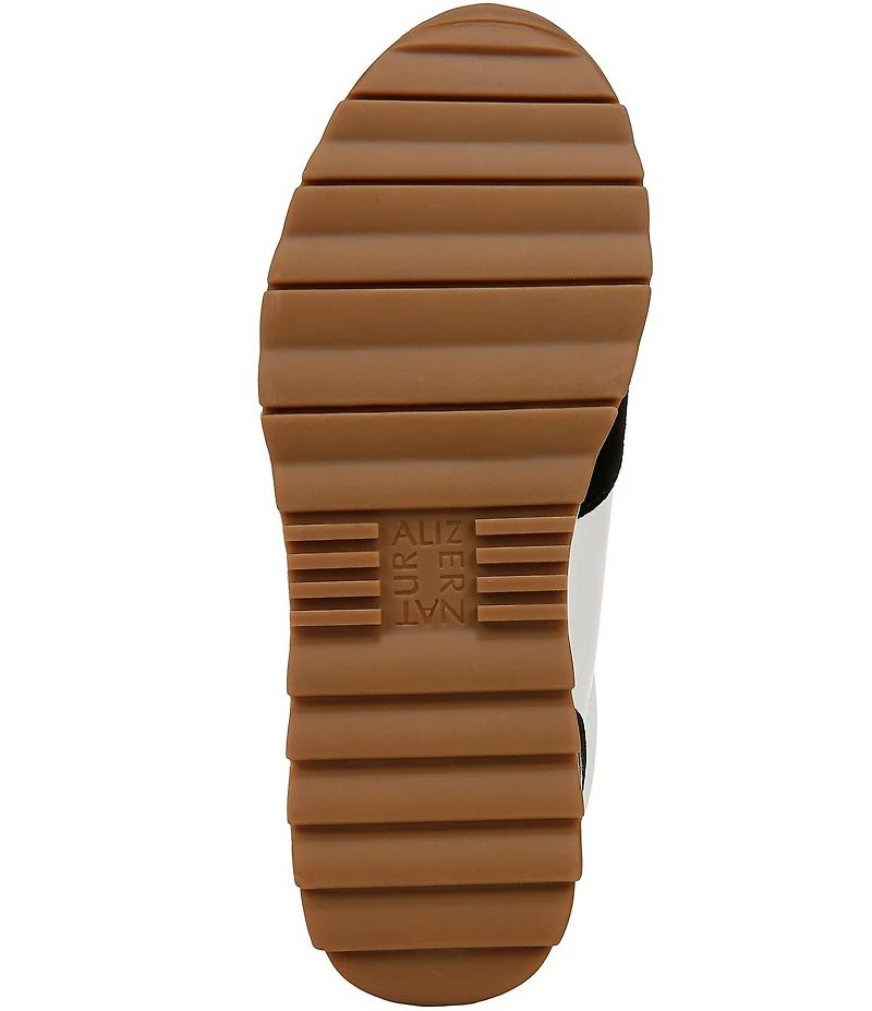 Naturalizer Shay Leather and Suede Lace Up Sneakers