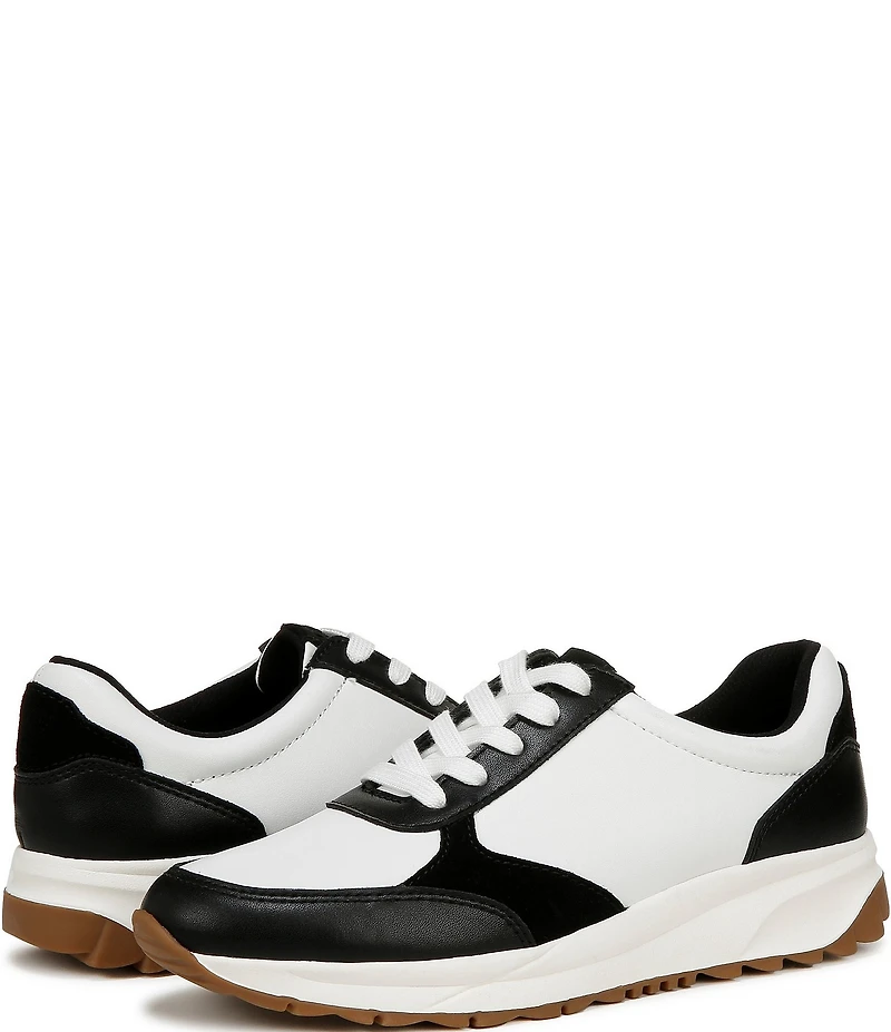 Naturalizer Shay Leather and Suede Lace Up Sneakers