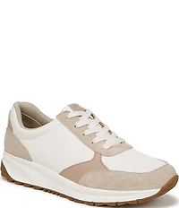 Naturalizer Shay Leather and Suede Lace Up Sneakers