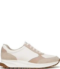 Naturalizer Shay Leather and Suede Lace Up Sneakers