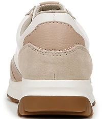 Naturalizer Shay Leather and Suede Lace Up Sneakers