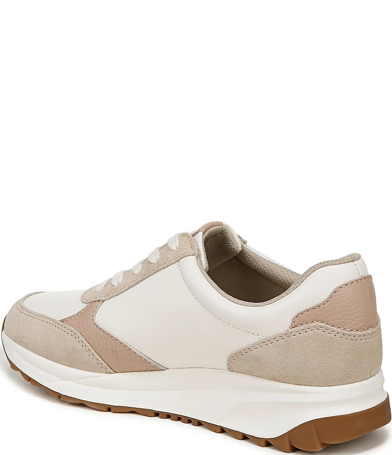 Naturalizer Shay Leather and Suede Lace Up Sneakers