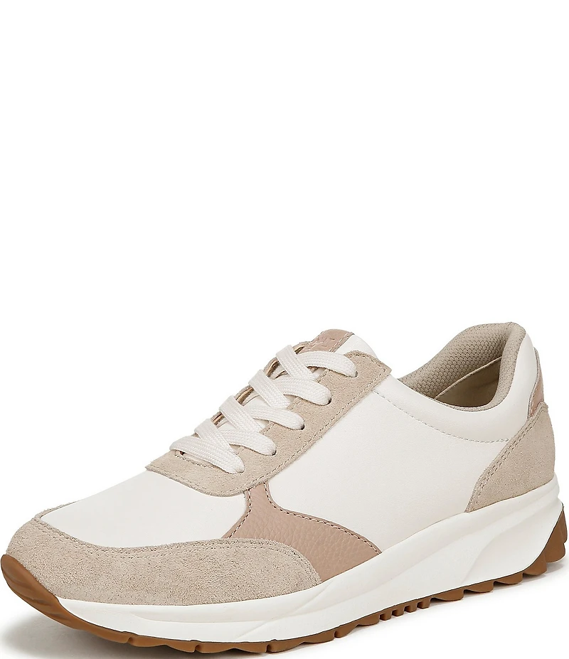 Naturalizer Shay Leather and Suede Lace Up Sneakers