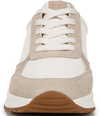 Naturalizer Shay Leather and Suede Lace Up Sneakers