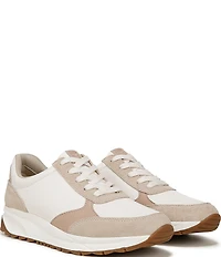 Naturalizer Shay Leather and Suede Lace Up Sneakers