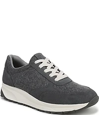 Naturalizer Shay Wool and Suede Lace Up Sneakers