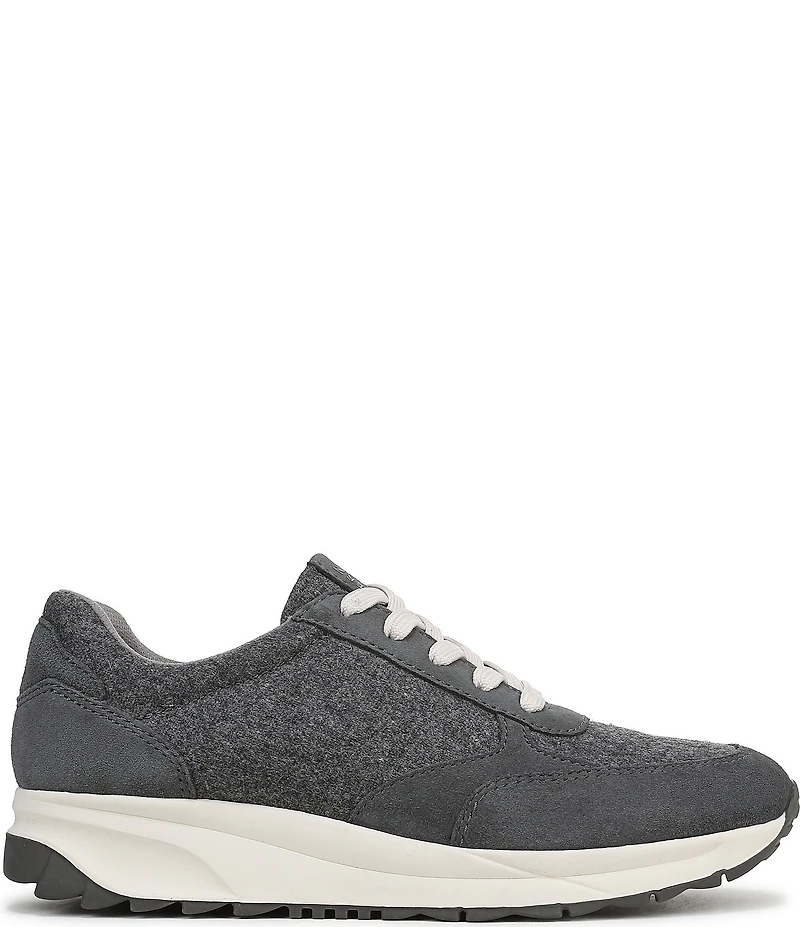 Naturalizer Shay Wool and Suede Lace Up Sneakers
