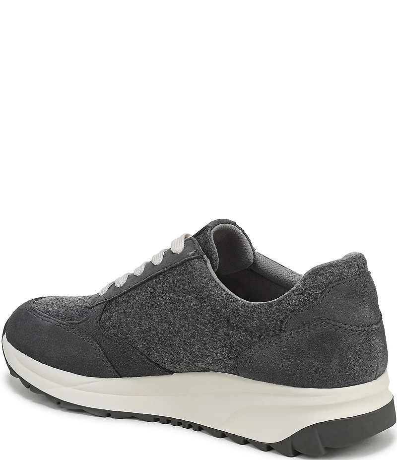 Naturalizer Shay Wool and Suede Lace Up Sneakers